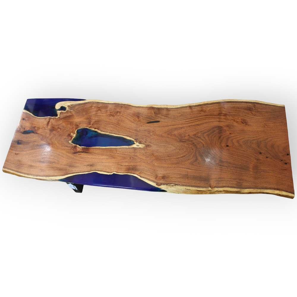 Mesquite and Epoxy Coffee Table
