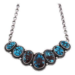 Randall Endito: Egyptian Turquoise 7 Stone Necklace
