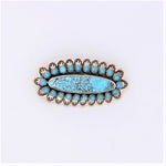 Turquoise Petit Point Pin