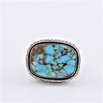 Stamped Turquoise Ring
