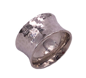 Wide Silver Vale Ring