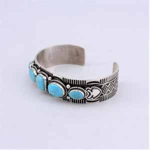 Five Stone Turquoise Cuff