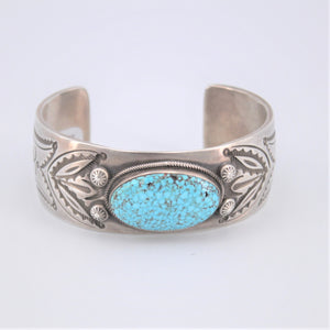Tooled Turquoise Cuff