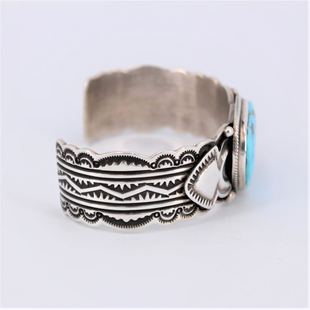 Morenci Turquoise Tooled Cuff
