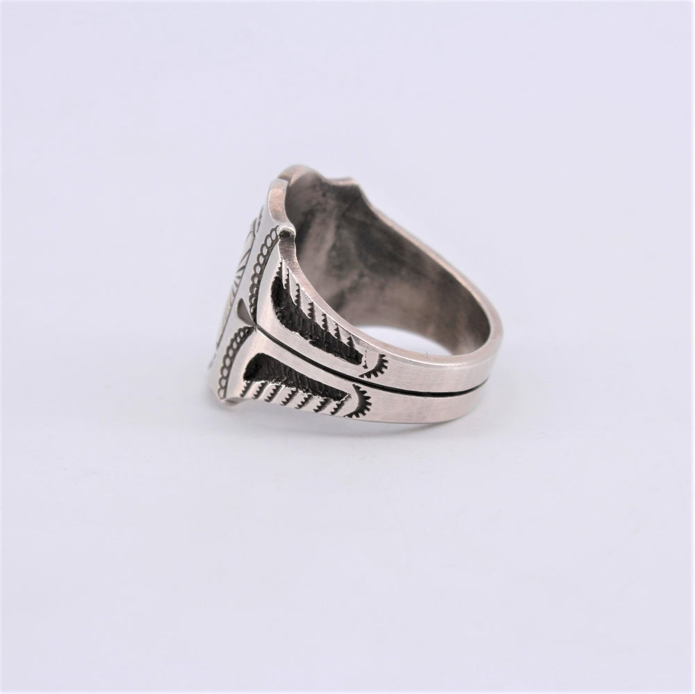 Tooled Sterling Silver Ring