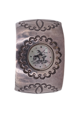 Vintage Cuff Watch - Mother of Pearl and Sterling Silver