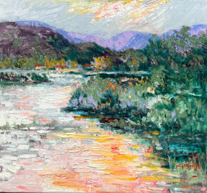 "Morning Lagoon" Original Oil Painting by PJ Garoutte