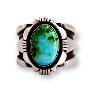 Heavy Kingman Turquoise Ring