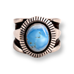 Heavy Golden Hill Turquoise Ring