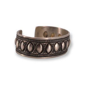 Heavy Oval Stamped Cuff