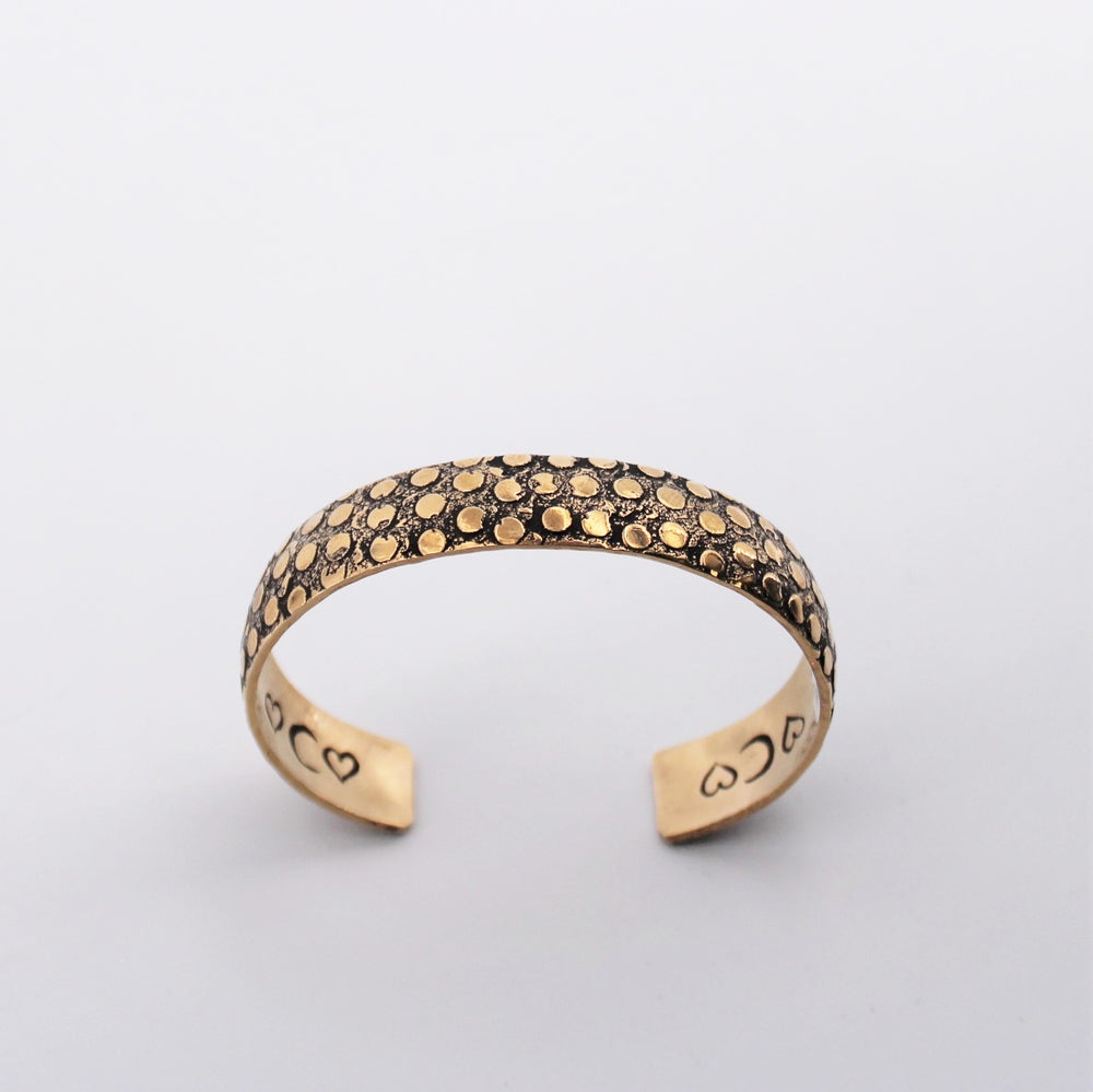 Small Etched Brass Cuff