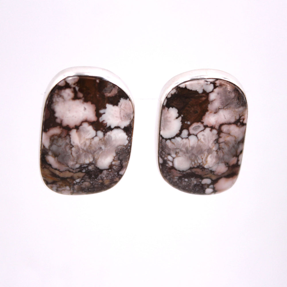 Large Appaloosa Turquoise Clip-on Stud Earrings