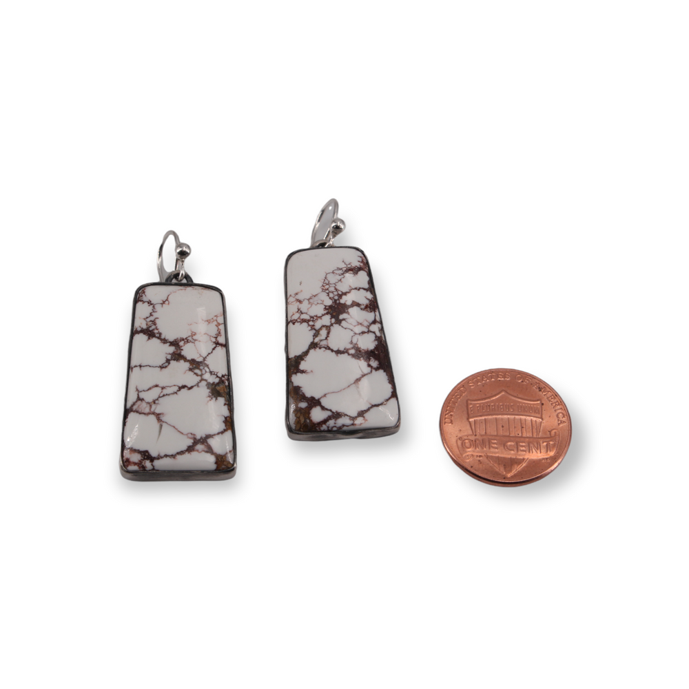 Oxidized Appaloosa Dangle Earrings