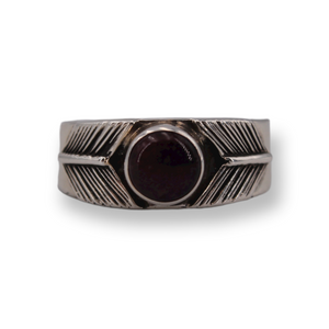 Purple Spiny Oyster Arrow Ring