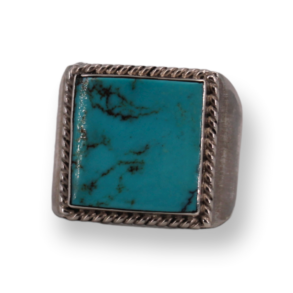 Large Square Turquoise Ring