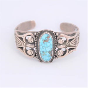 Deco Style Turquoise Cuff