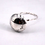 Sterling Silver Single Stamped Rattle by Monica Smith