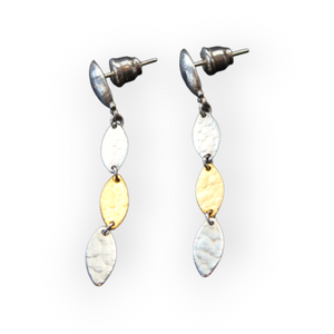 Oxidized Willow Earrings