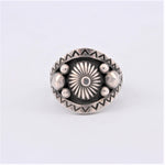 Sterling Silver Bubble & Stamp Ring
