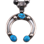 Gilbert Martin Navajo Pearl & Turquoise Naja Pendant Necklace & Earrings Set