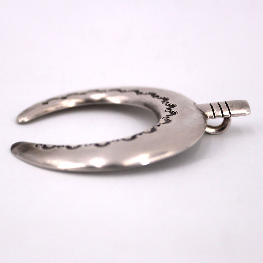 Stamped Sterling Silver Naja Pendant