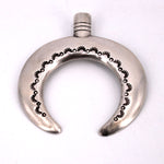 Stamped Sterling Silver Naja Pendant