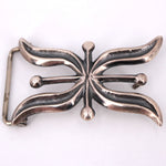Ornate Sterling Silver Belt Buckle by Eugene Mitchell