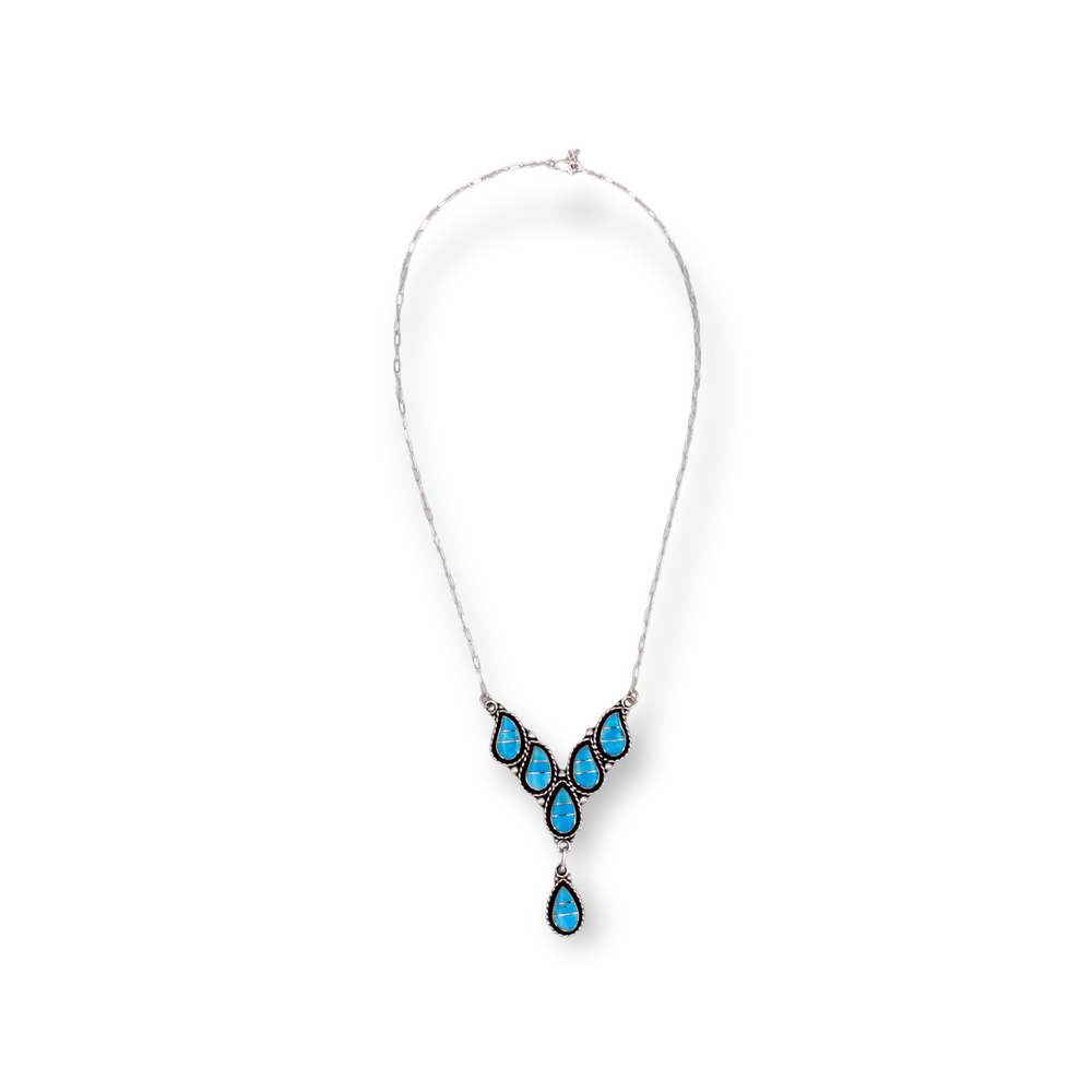 Zuni Inlay Necklace & Earring Set