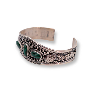 Malachite Three Stone Cuff