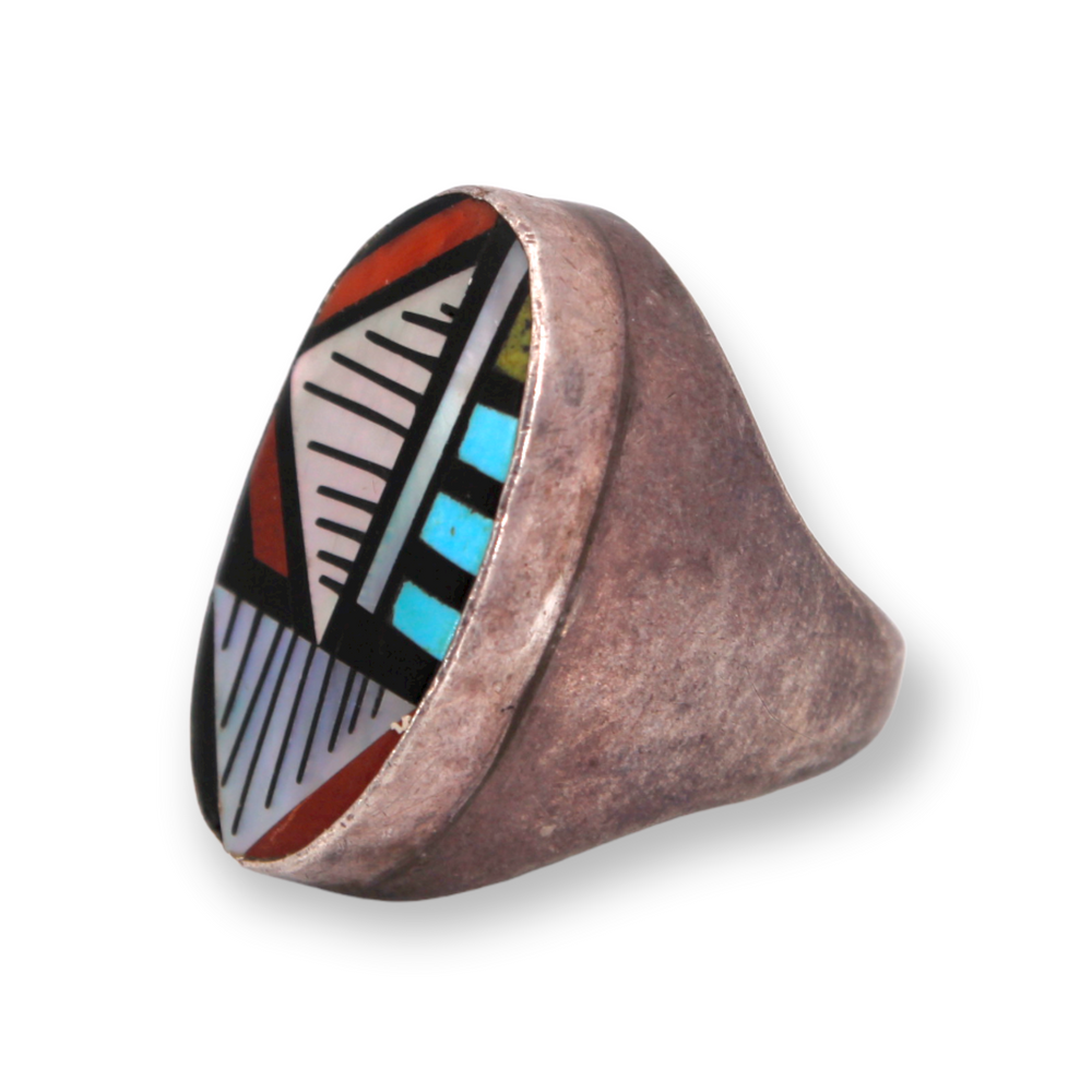 Multi Stone Zuni Inlay Ring