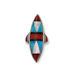 Multi Stone Marquise Inlay Ring