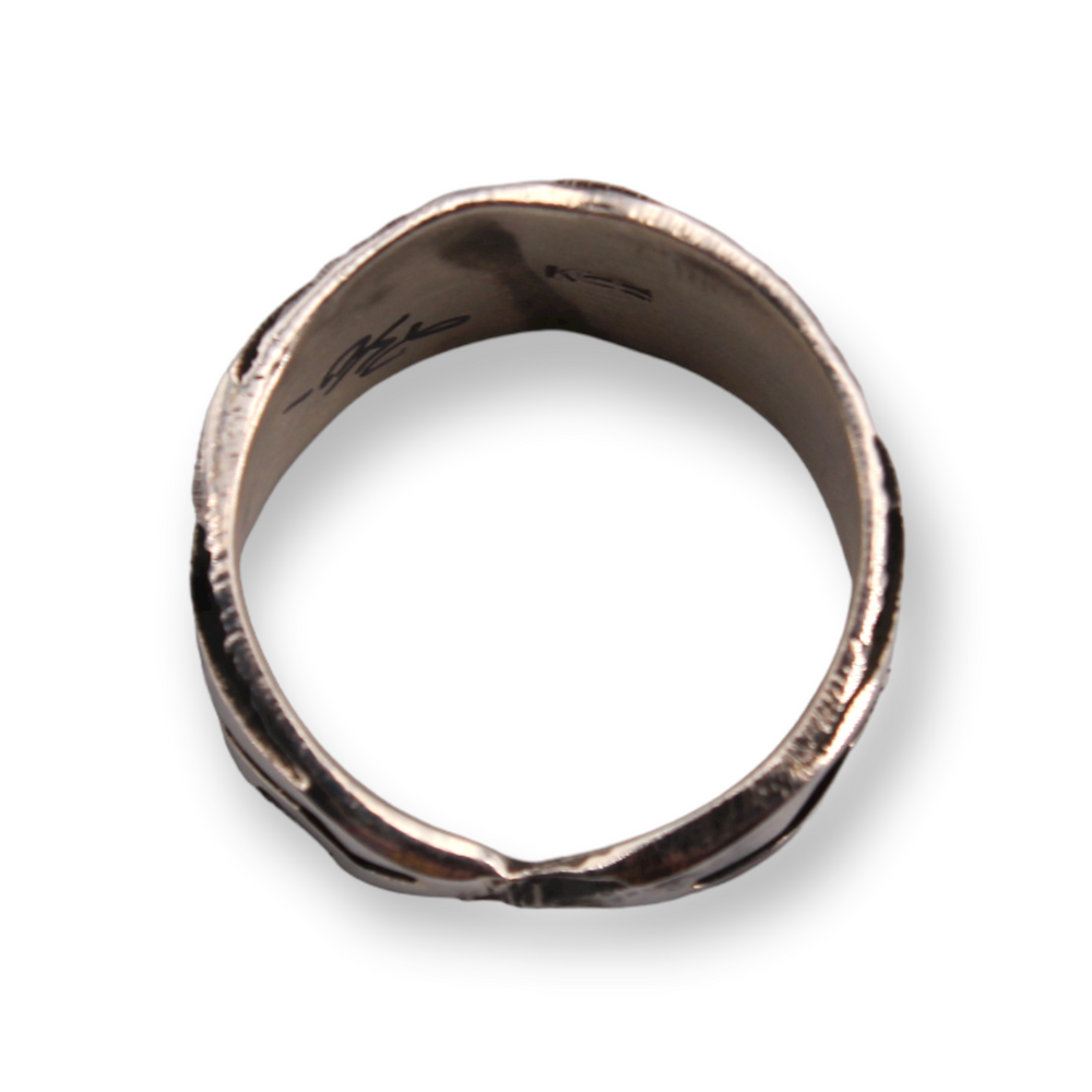 Textured Lightening Bear Ring