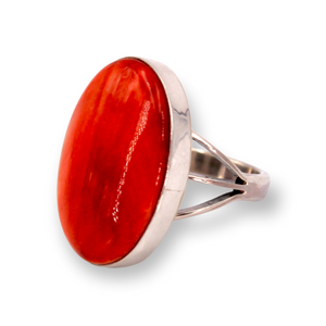 Oval  Red Spiny Oyster Ring