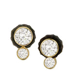 Diamond two stone studs