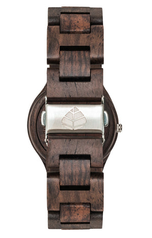 Pacific Wooden Watch in Leadwood