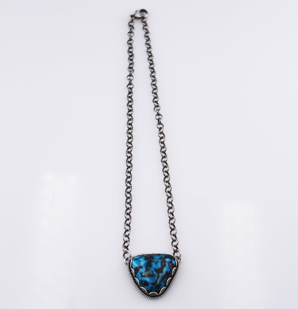 Elgin Tom: Prince Mine Egyptian Turquoise Pendant Necklace