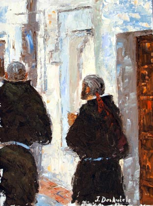 Jeff Desautels, "On The Way to Chapel," Oil