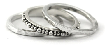 Textured Ring stack