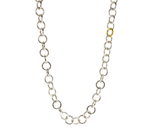 Mini Circle Silver Necklace