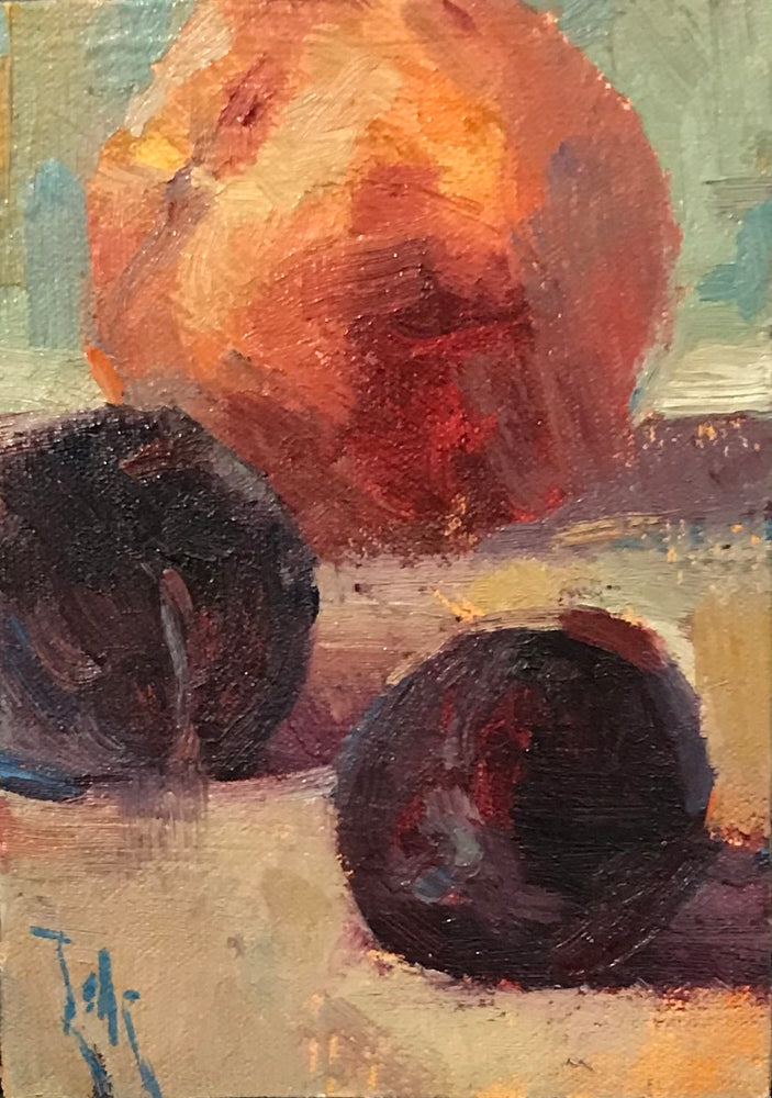 "Plums" 5x7 by Phil Lear